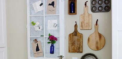 Galería en la pared de la cocina